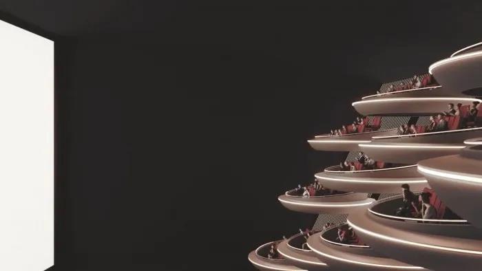 电影院设计鉴赏,酷似《星战》银河议会!